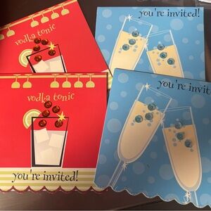 2 “YOU’RE INVITED” BLANK INVITATION CARD PACKS